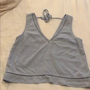 Light blue Bella Dahl crop top